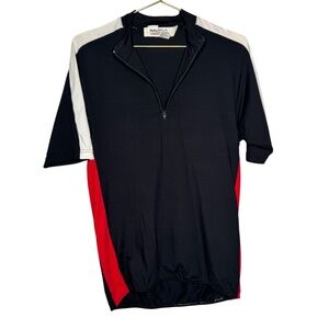Nautica‎ Competion Black Polyetser Short Sleeve cycling Jersey Medium